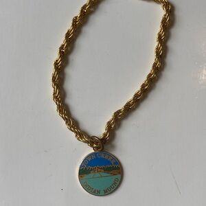 Town Creek Indian Mound North Carolina vintage souvenir charm bracelet